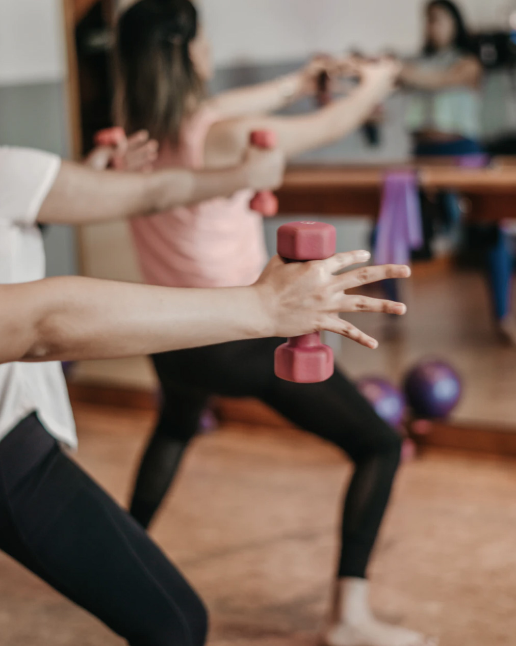 Barre class with weights group class