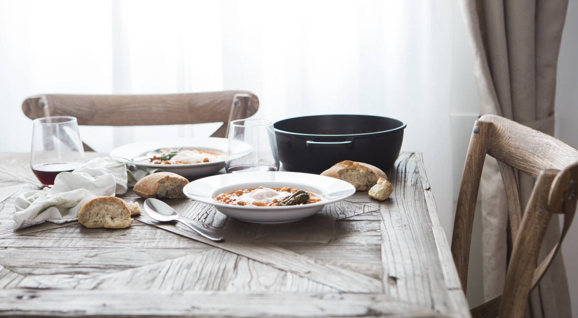 Dinner prepared. Unsplash - Brooke Lark