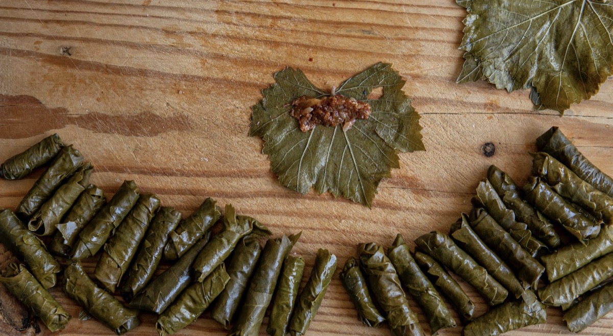 Stuffed grape leaves 