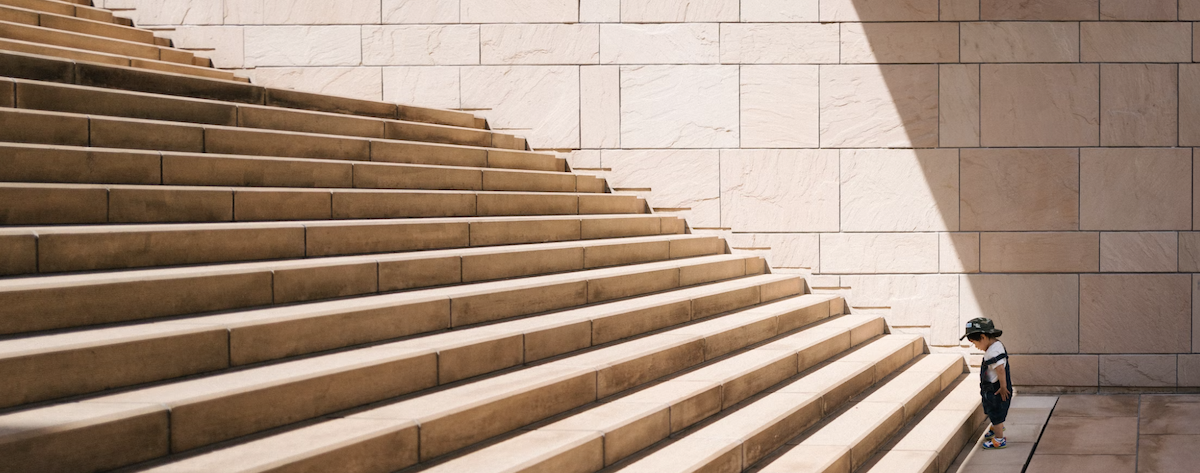 Taking the first steps. Image: Unsplash - Jukan Tateisi